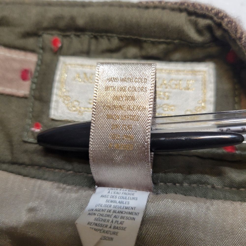 American Eagle Wool Blend Patchwork Mini Skirt in… - image 11